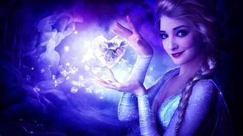 Queen Elsa Frozen Heart Wallpapers Hd Wallpapers Id 28442