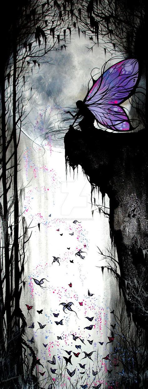 Purple Faerie Painting By Studiohadley Fairy Paintings Fantasy Art