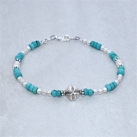 Thin Sterling Silver Turquoise Bracelet Rb13 Delicate Designs