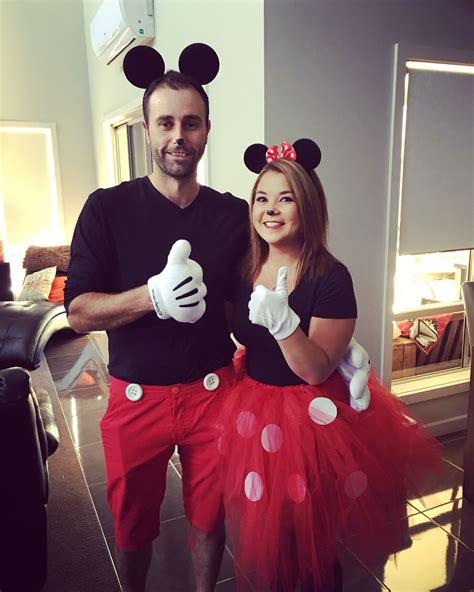 Mickey And Minnie Mouse Costume ~ Diy Mickey Mouse First Birthday