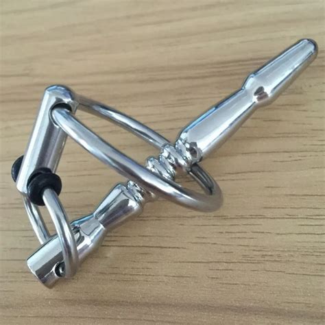 7 Cm Solid Penis Plug Pocket Stainless Steel Cock Ring Urethral Plug Stretching Insertion Sex