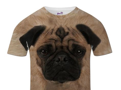 Pug Face T Shirt Animal Print Cute Dog Custom T Shirt All Over