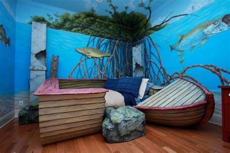 Float Off Into Your Dreams With This Fishing Themed Bedroom And Explore