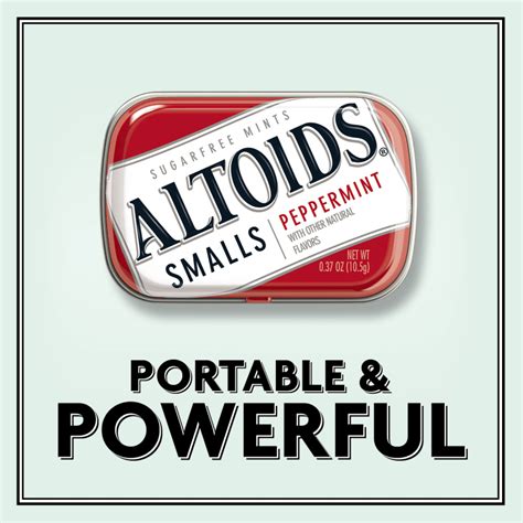 Altoids Smalls Peppermint Sugarfree Mints Single Pack 037 Oz Altoids