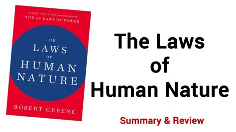 The Laws Of Human Nature Summary And Review Youtube