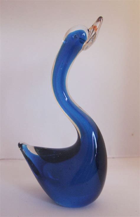 Blue Glass Swan Blue Glass Swan Glass