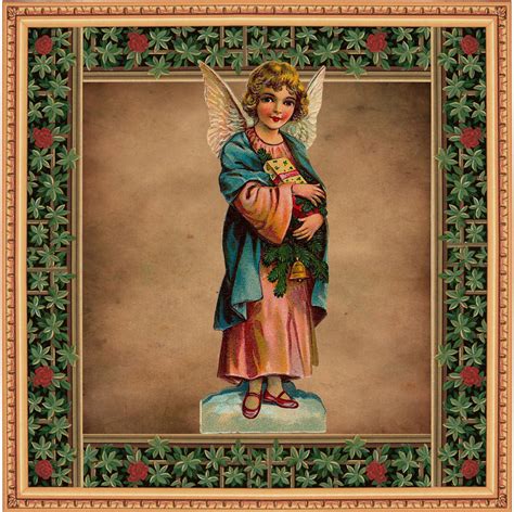 Vintage Christmas Angel Free Stock Photo - Public Domain Pictures
