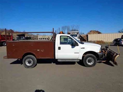 Ford F350 4x4 Utility Service Truck With Snow Plow 2003 Utility