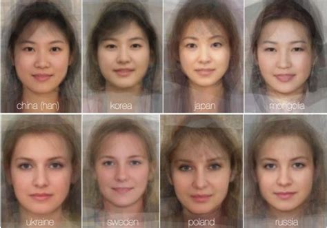 The Average Women Faces In Different Countries Photos Average Face Woman Face Average