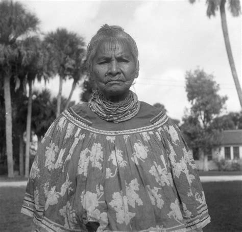 Florida Memory Cow Creek Seminole Indian Lucy Tiger