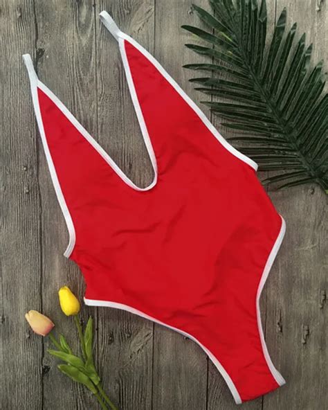 baicanadean one piece swimwear sexy thong bodysuit leotard one piece swimsuits women in body