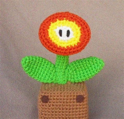 Wolfdreamer Fireflower Nerd Crochet Mario Crochet