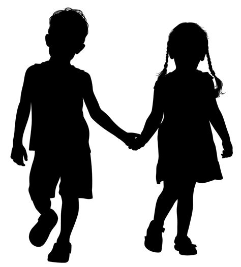 Free Girl And Boy Silhouette Download Free Girl And Boy Silhouette Png
