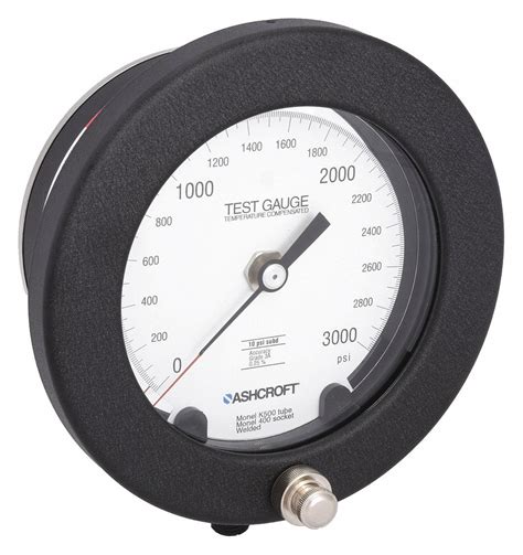 Ashcroft Pressure Gauge Test Pressure Gauge 0 To 3000 Psi Std Gauge