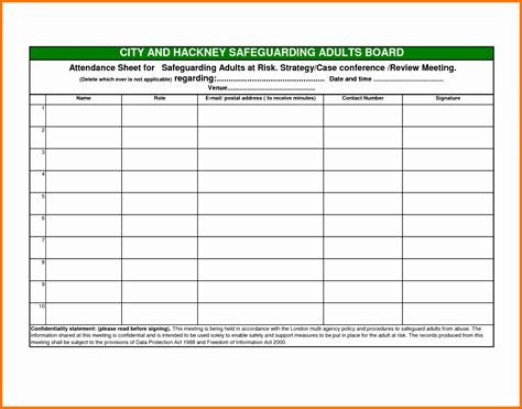 Attendance Sheet In Excel With Time Excel Templates