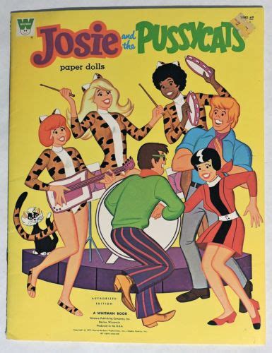S705 Vintage Hanna Barbera Josie And The Pussycats Paper Dolls By