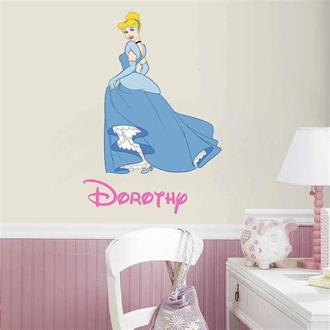 Cinderella Wall Decals Girl Name Wall Decals Personalized