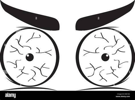 Angry Eyes Cartoon Stock Vector Image And Art Alamy