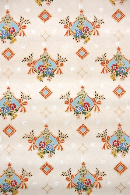 1930s Kitchen Floral Vintage Wallpaper From Hannahs Treasures Vintage