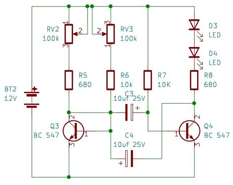Diy Strobe Light Transistors And 555 Timer Ic Based Led Strobe Circuit
