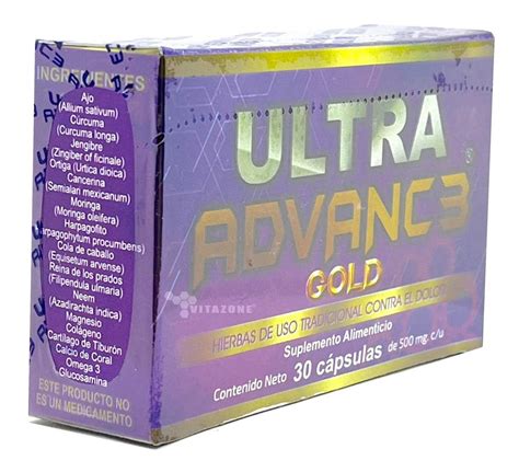 Ultra Advanc3 Gold 30 Cápsulas De 500 Mg Original Gold Vitazone
