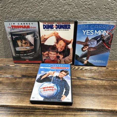 Jim Carrey Dvd Movies Dumb And Dumber Yes Man Bruce Almighty Lot Of