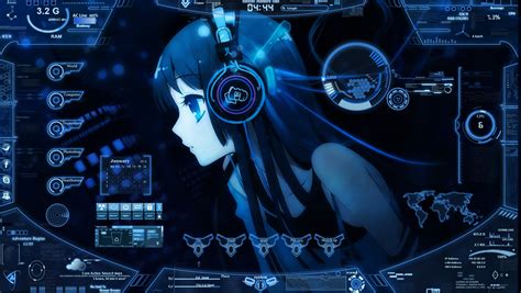 Anime Sci Fi Rainmeter Bluetropicsphere By Yujinxin On Deviantart