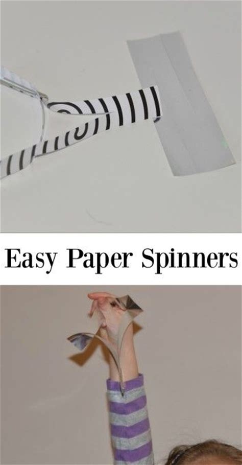Forces And Motion Easy Paper Spinners Science Sparks Paper