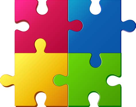 5 Piece Puzzle Free Download On Clipartmag