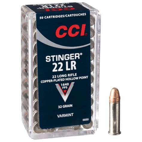 Cci Stinger 22 Lr 32 Grain Rimfire Ammo Bass Pro Shops