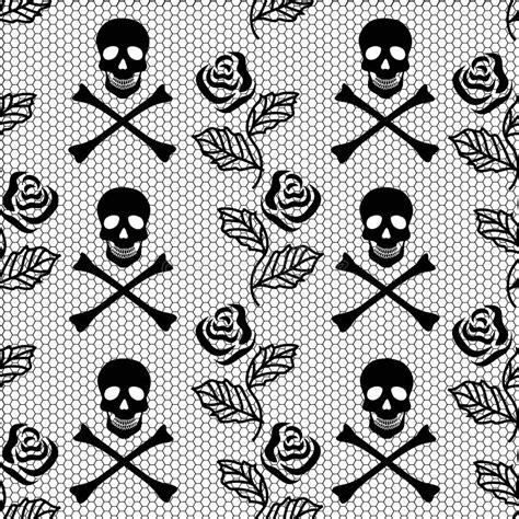 Seamless Pattern Of Roses And Skulls Stock Vector Illustration 30447775