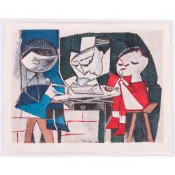 The Meal, Pablo Picasso | Hand Colored Pochoir from renssen-art-gallery on RubyLUX