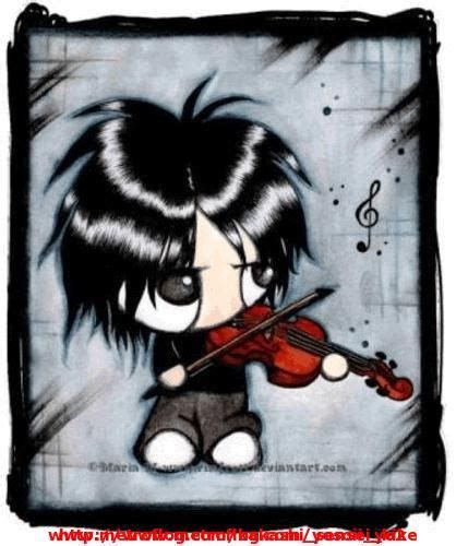 Violinista Emo Cartoons Emo Art Emo Pictures