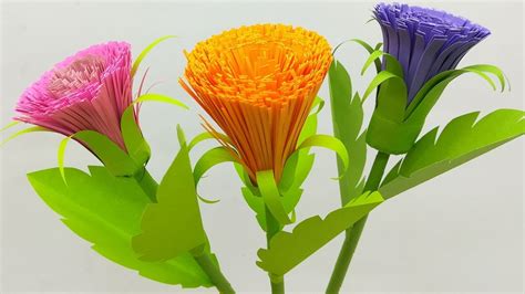 How To Make Fake Flowers With Paper How To Make Gorgeous Paper