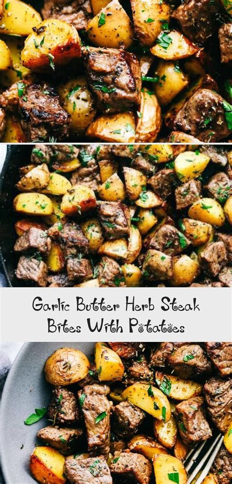 Garlic butter steak bites are an easy dinner with a delicious, strong garlic flavor. Garlic Butter Herb Steak Bites with Potatoes are such a ...