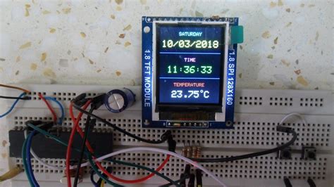 Real Time Clock With Temperature Monitor Using Pic16f877a Ds3231 And
