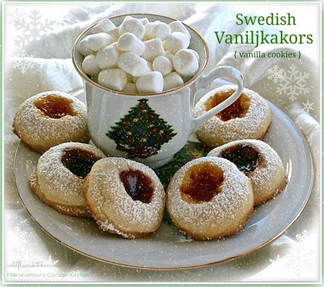 ˈjʉːl (listen)) is celebrated throughout december and traditionally until st. Swedish Vaniljkakors (Vanilla Cookies) | Christmas food ...