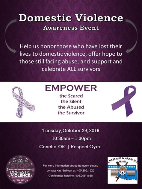 Dvam Awareness Event Cheyenne And Arapaho Tribes Domestic Violence