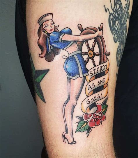 The Top 51 Pin Up Girl Tattoo Ideas 2021 Inspiration Guide