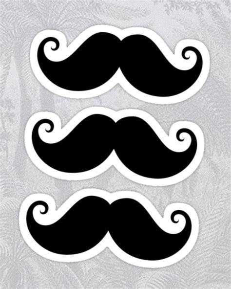 Mustache Stickers Fathers Day Diy Thank U Cards Fathers Day Printable