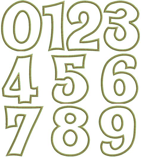 379 Funky Applique Stacked Font And Numbers Machine Embroidery Designs