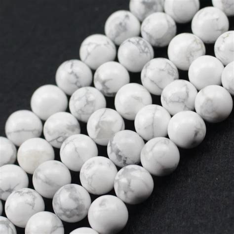 Mm Mm Mm Round Howlite Stone Beads Natural Stone Beads Diy Loose