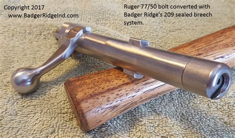 Ruger 7750 Muzzle Loader 209 Conversion Sealed Breech Black Horn 209