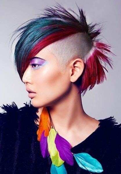 Funky Hairstyles Creative Hairstyles Chica Punk Avant Garde Hair Creative Hair Color