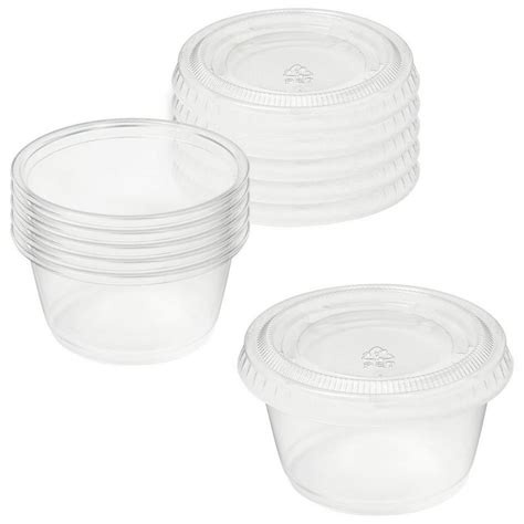 Clear Plastic Portion Cups With Lids 2oz 150ct Party City