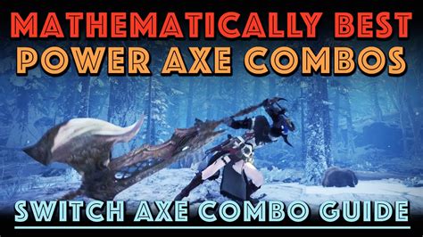 Now playstyles focused on sword mode, axe mode, and a mix of the two all have their own unique benefits. Best Power Axe Combos: Switch Axe Combo Guide (MHW Iceborne) - YouTube