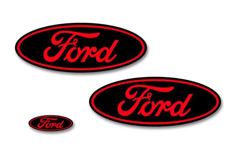 Ford F 150 Colored Oval Emblem Overlay Decals 2015 2018