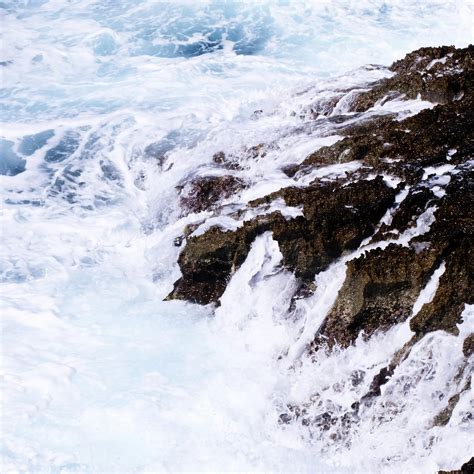 Ocean Waves Crashing On Rock Formation · Free Stock Photo