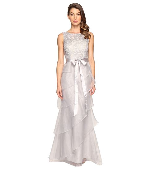 Adrianna Papell Adrianna Papell Sequin Lace Organza Gown w ...
