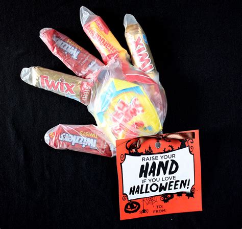 Halloween Hand Treat Bags Free Printable B Superb